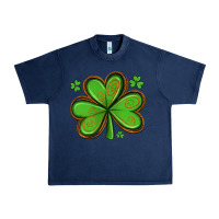 Navy st patricks day shamrock with glitter Urban Heavy Tee - Artiststas