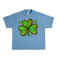 Pebble Blue st patricks day shamrock with glitter Urban Heavy Tee - Artiststas