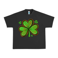 Pigment Black st patricks day shamrock with glitter Urban Heavy Tee - Artiststas