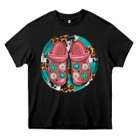 Black western crocin Heavy Core Tee - texasbilliewilder