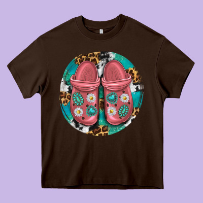 Western Crocin Heavy Core Tee Designed By Texasbilliewilder