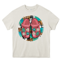 Cream western crocin Heavy Core Tee - texasbilliewilder