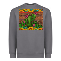 Storm sunflowers turquoise serape cactus tumbler Heavyweight Sweatshirt - Artiststas