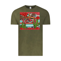 Vintage Olive fiesta with pepper Vintage Tee - Artiststas