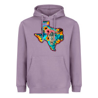 Lavender Western Sunflower, Rose, Gemstsone, Turquoise Bull Skull Heavyweight Hoodie - Bettercallsaul
