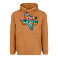 Meerkat Western Sunflower, Rose, Gemstsone, Turquoise Bull Skull Heavyweight Hoodie - Bettercallsaul