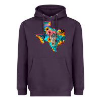 Plum Western Sunflower, Rose, Gemstsone, Turquoise Bull Skull Heavyweight Hoodie - Bettercallsaul