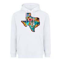 White Western Sunflower, Rose, Gemstsone, Turquoise Bull Skull Heavyweight Hoodie - Bettercallsaul