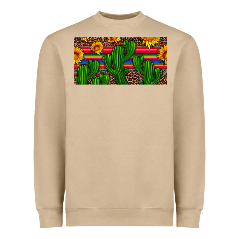 Sunflowers And Cactus License Plate Heavyweight Sweatshirt by Artiststas | Teevron