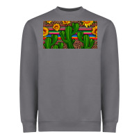 Storm sunflowers and cactus license plate Heavyweight Sweatshirt - Artiststas