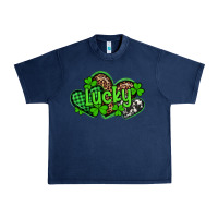 Navy st patricks day lucky western hearts Urban Heavy Tee - Artiststas