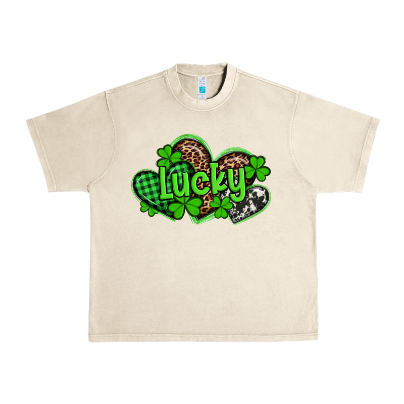 St Patricks Day Lucky Western Hearts Urban Heavy Tee by Artiststas | Teevron