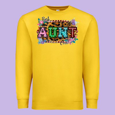 Best Aunt Ever! Premium Sweatshirt Designed By Bettercallsaul