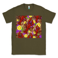 Army Green mardi gras crawfish and lemons Classic Tee - Jasminsmagicworld