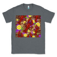 Charcoal Heather mardi gras crawfish and lemons Classic Tee - Jasminsmagicworld