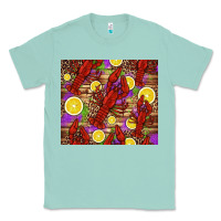 Seafoam mardi gras crawfish and lemons Classic Tee - Jasminsmagicworld