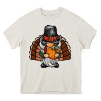 Cream thanksgiving turkey gnome Heavy Core Tee - BarkalooDesign