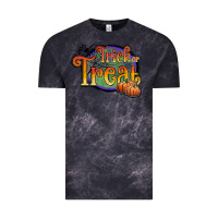 Cloud Black trick or treat white Vintage Tee - JahusDesignShop