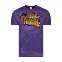 Cloud Purple trick or treat white Vintage Tee - JahusDesignShop