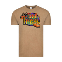 Vintage Coffee trick or treat white Vintage Tee - JahusDesignShop