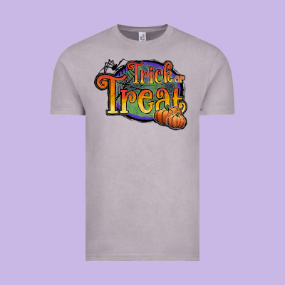 Trick Or Treat White Vintage Tee Designed By Jahusdesignshop