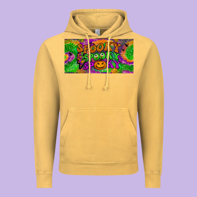 Spooky License Plate Vintage Hoodie Designed By Bundleandbundleshop