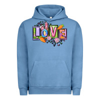 Pigment Pebble Blue Easter love Happy Easter Day Urban Hoodie - CowGirlArtShop