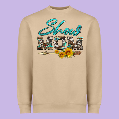 Show Mom Aztec Cowhide Sunflower And Arrow Heavyweight Sweatshirt Designed By Artiststas