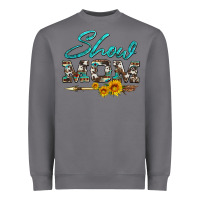 Storm show mom aztec cowhide sunflower and arrow Heavyweight Sweatshirt - Artiststas