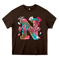 Chocolate Brown western nurse Heavy Core Tee - texasbilliewilder