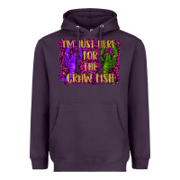 Plum mardi gras i'm just here for the craw fish with lobster Heavyweight Hoodie - RanaPortraitStore