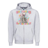 Heather Grey bit of a mess but doing my best Zipper Hoodie - MaliasSmallBusiness
