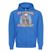 True Royal bit of a mess but doing my best Zipper Hoodie - MaliasSmallBusiness