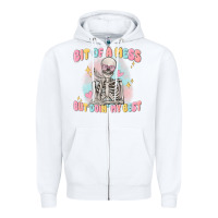 White bit of a mess but doing my best Zipper Hoodie - MaliasSmallBusiness