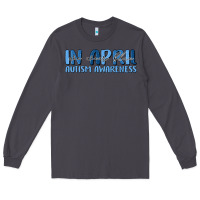 Smoke in april we wear blue autism awareness Long Sleeve Tee - MaliasSmallBusiness