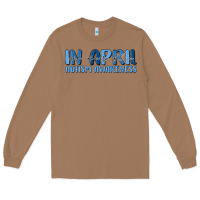 Toasted Coconut in april we wear blue autism awareness Long Sleeve Tee - MaliasSmallBusiness