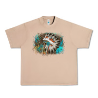 Burro indian headress sunflower leopard Urban Heavy Tee - AdoDesignShop