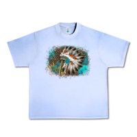 Grape Ice indian headress sunflower leopard Urban Heavy Tee - AdoDesignShop