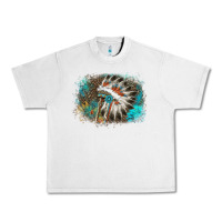 Lunar Rock indian headress sunflower leopard Urban Heavy Tee - AdoDesignShop