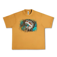 Peanut Butter indian headress sunflower leopard Urban Heavy Tee - AdoDesignShop
