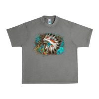 Tornado indian headress sunflower leopard Urban Heavy Tee - AdoDesignShop