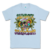 Dusty Blue Summer Searchin Classic Tee - CowhideDigitalArt