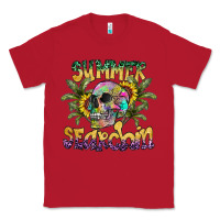 Red Summer Searchin Classic Tee - CowhideDigitalArt