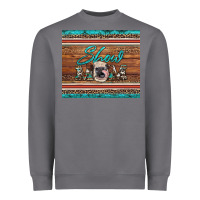 Storm show mom aztec cowhide leopard heifer Heavyweight Sweatshirt - Artiststas