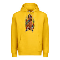 Lemon Lady of Guadalupe with Roses Premium Hoodie - texasbilliewilder