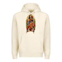 Tofu Lady of Guadalupe with Roses Premium Hoodie - texasbilliewilder