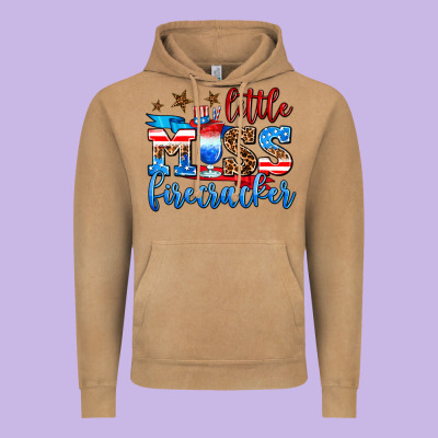 Little Miss Firecracker Vintage Hoodie Designed By Adodesignshop