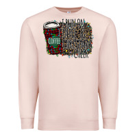 Pale Pink I Run on Coffee and Christmas Cheer Premium Sweatshirt - Bettercallsaul