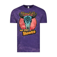 Cloud Purple blame it all on my roots black Vintage Tee - JahusDesignShop