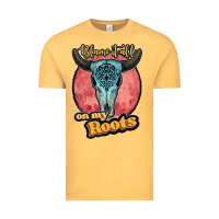 Vintage Mustard blame it all on my roots black Vintage Tee - JahusDesignShop